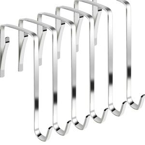 Metal over the door hooks